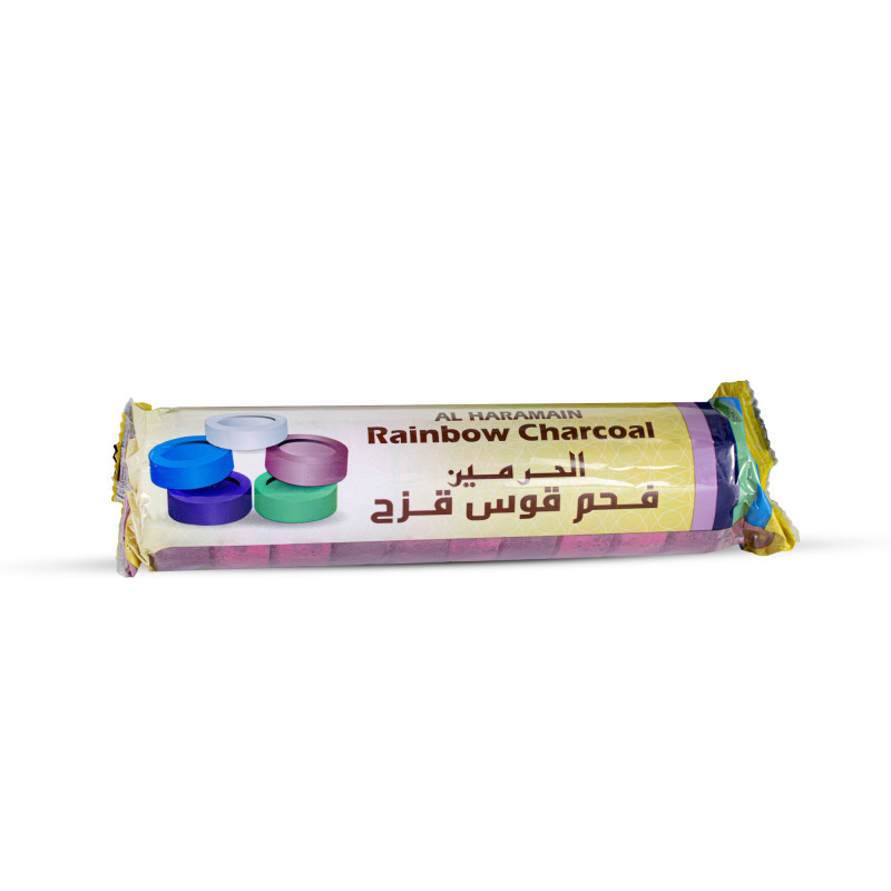 Haramain Rainbow Roll Charcoal 10ps